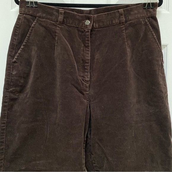 L.L. Bean Brown Corduroy Regular Straight Leg Pants - Picture 2 of 6